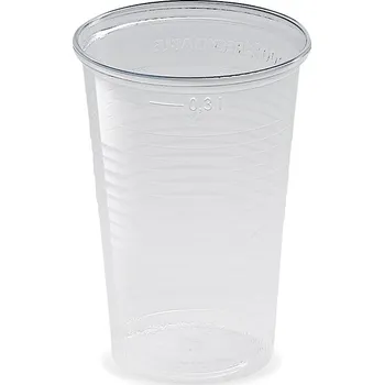 Sklenice Pohár průhledný 0,3 l (PP), 100 ks 443876
