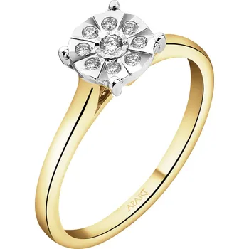 Prsten Zlatý prsten s diamanty - 0,07 ct - ryzost 585 - 151.333