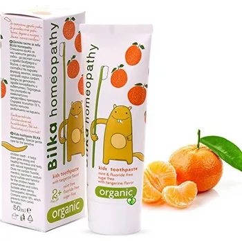 zubní pasta BILKA HOMEOPATHY: Dětská zubní pasta 2+ s vůní mandarinky 50ml