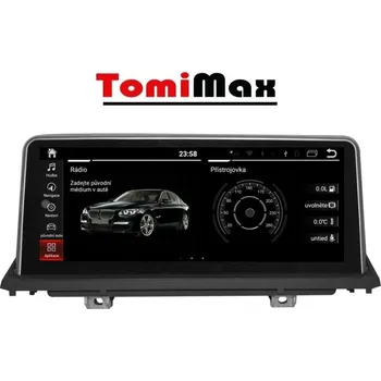 Autorádio TomiMax BMW X5/X6 Android 14 autorádio HW výbava: 8 Core 4GB+32GB PX HIGH - Model auta: BMW X5/X6 F15/F16 2016---, Velikost obrazovky: Dotyková obrazovka: 10,25"
