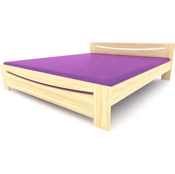 Postel Manželská postel TK 03 - masiv borovice 140x200, Odstín: Borovice přírodní