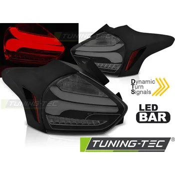Zadní světlomet FORD FOCUS 3 15-18 HATCHBACK BLACK SMOKE SEQ LED
