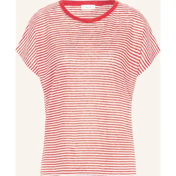 Darling Harbour Dámské Lněné Tričko, červená / bílá, 36