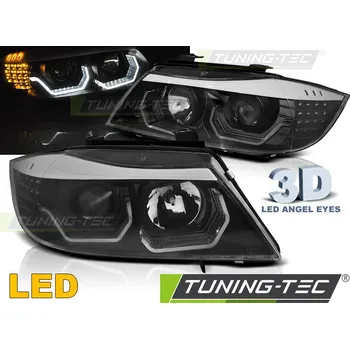 Přední světlomet SVĚTLOMETY ANGEL EYES LED 3D BLACK pro BMW E90/E91 05-08