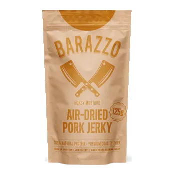 Barazzo Pork Jerky Honey Mustard - Vepřové sušené maso s příchutí medu a hořčice 125g