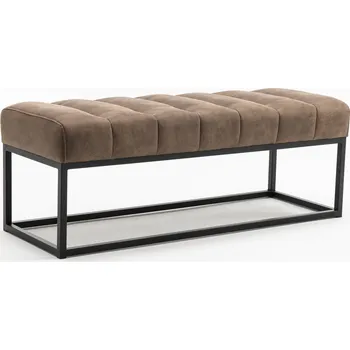 Vintage čalouněná lavice Beauty 110cm taupe