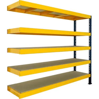 regál Přístavek k regálu Trestles RNC 2000x1800x800, nosnost 4000 kg, 5 polic Barva: žluto-černá