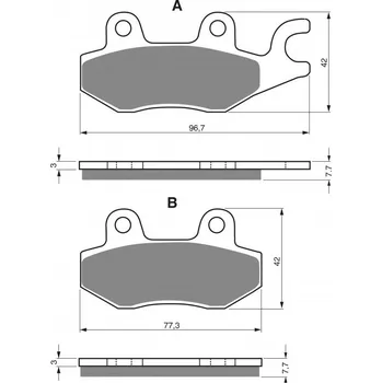 Autodíl Brzdové destičky GOLDFREN 009 S33 STREET REAR