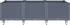 Truhlík vidaXL Zahradní truhlík na kolečkách 367978 150 cm šedý