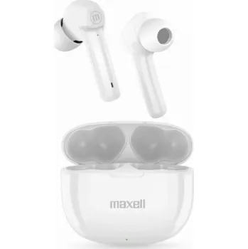 Sluchátka Bezdrátová sluchátka Maxell Dynamic+ s nabíjecím pouzdrem Bluetooth bílá