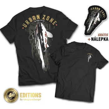 Rybářské oblečení 4ANGLERSDESIGN Tričko Urban Zone - S
