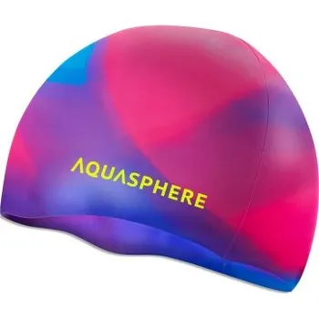 AQUA SPHERE Plain Silicone Cap Multicolor/Yellow Limited Edition