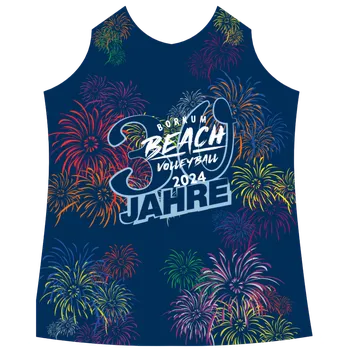 Tílko Ballsportdirekt Borkum Beachvolleyball Tank Top 2024 W 250621-blue Velikost L