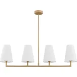 Argon 1828 - Lustr na tyči SAFIANO 4xE27/15W/230V zlatá