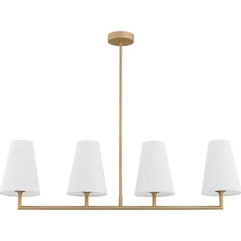 Argon 1828 - Lustr na tyči SAFIANO 4xE27/15W/230V zlatá