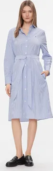 Dámské šaty Tommy Hilfiger Essential Stripe Knee Length Shirt Dress WW0WW410010A5