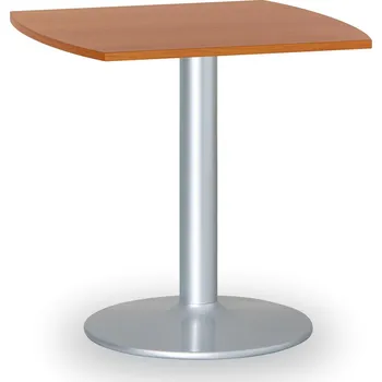 Konferenční stolek Konferenční stolek ZEUS II, 66x66 cm, šedá podnož, třešeň