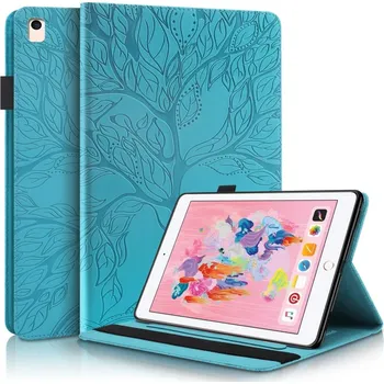 Pouzdro na tablet VSECHNONAMOBIL 57089 ART TREE Zaklápěcí pouzdro Apple iPad 9.7 (2017) / 9.7 (2018) / iPad Air ( 1 / 2 ) modré
