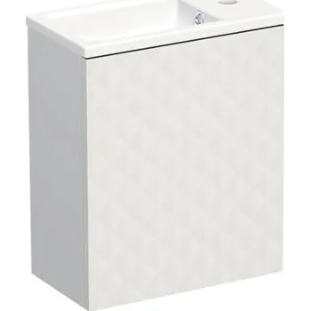 Koupelnový nábytek Koupelnová skříňka s umyvadlem Intedoor TRENTA 42 cm bílá matná TRE 42 1D L PU B073