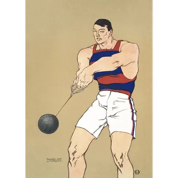 Plakát Plakát, Obraz - Hammer Throw, Edward Penfield