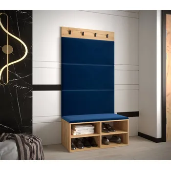 Předsíňová stěna Předsíňová stěna Miro 2 - dub Craft Barva: Tmavě modrá - Manila 26