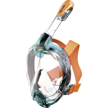 Potápěčská maska Seac sub Celoobličejová maska SeacSub Libera tyrkysovo/oranžová Velikost: L/XL