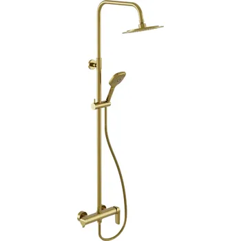 Sprchový set Excellent Clever 2.0 sprchová sada na stěnu s dešťovou sprchou zlatá AREX.4181GB