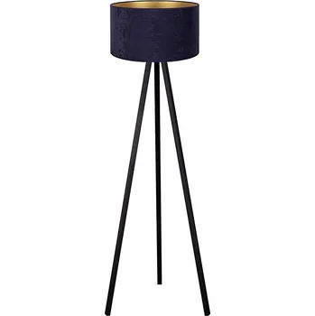 Lampička Brilagi - Stojací lampa VELVET 1xE27/60W/230V wenge/modrá