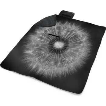 deka Sablio Plážová deka Černobílá pampeliška: 200x140 cm