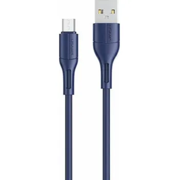Datový kabel Usams USB-A - microUSB USB kabel 1 m Modrý (SJ502USB03)