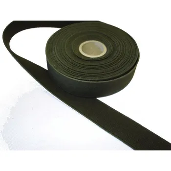 Textilní guma Guma plochá 25mm zelená