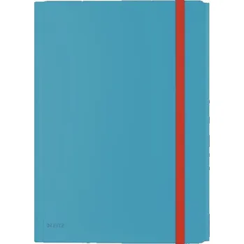 Desky chlop.,gumič.,kapsaLeitz Cosy,A4,modré,1 ks