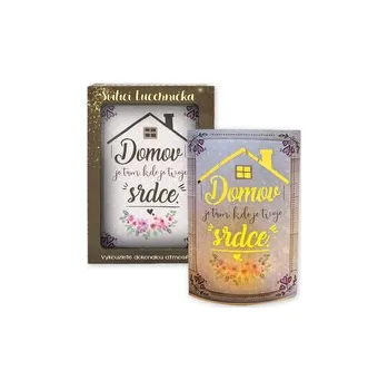 Lucerna Nekupto Svítící dekorace lucerna Domov 13,7 x 20 x 5 cm