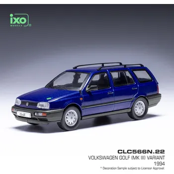 autíčko Volkswagen Golf (MKIII) Variant (1994) - Modrá 1:43 IXO
