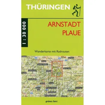Wanderkarte Arnstadt und Plaue [DE] (2022, Karta, Verlag grünes Herz)