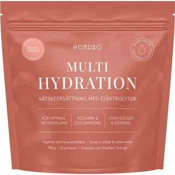 Iontový nápoj Nordbo Multi Hydration 100 g borůvka/vodní meloun