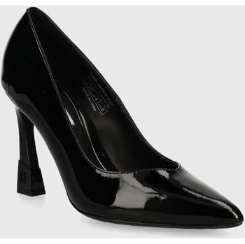 Dámské lodičky Kožené lodičky Karl Lagerfeld PREMIERE 90 černá barva, KL33514 KL33514.1BP 99X, EUR 36