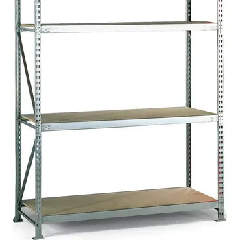 Dílenský regál META Policový regál, nosnost 500 kg, 2500 x 2600 x 650 mm, základní