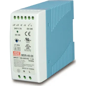 Switch PLANET PWR-40-24 napájecí zdroj 40 W Modrá, Bílá