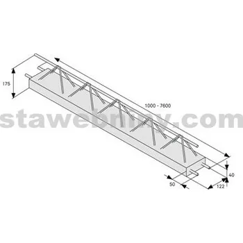 BEST UNIKA stropní nosník délka 5250mm přírodní STANDARD