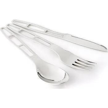Kempingové nádobí GSI OUTDOORS Stainless 3 pc. Cutlery Set Délka: 160 mm