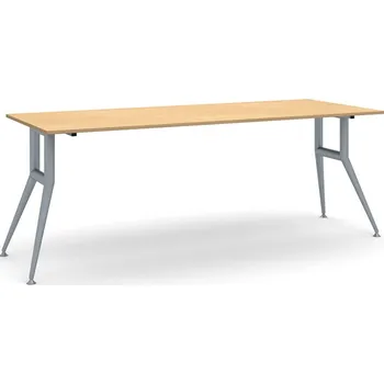 Psací stůl Jednací kancelářský stůl WIDE, 220x80 cm, buk