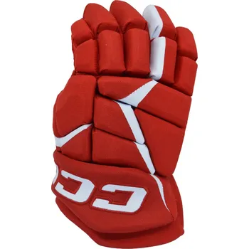 Rukavice CCM Jetspeed FT680 JR Barva: Bílá-Červená, Velikost: 10", Varianta: Junior