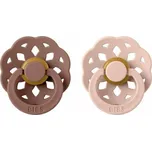 BIBS Boheme Dudlíky kaučuk kulaté 6-18m 2ks Woodchuck/Blush