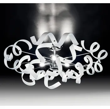 Metallux Moderní stropní světlo ASTRO, 3zdrojové, bílé chrom 3 x 40 W - Doprava zdarma