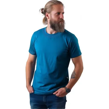 Pánské tričko Pánské tričko Marek, krátký rukáv, tmavý tyrkys XXL