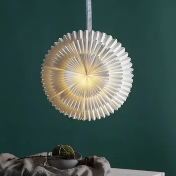 Lampička STAR TRADING Dekorační hvězda Frost papír bez patice Ø50cm bílá