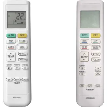 Dálkový ovladač DAIKIN ARC480A53, FTX20K2V1B, FTXP20M5V1B, FTXP25M, FTXP35M5, FTXP35N9, FTXP50M, FTXP60M, FTXP71N, Sensira - náhradní dálkový ovladač