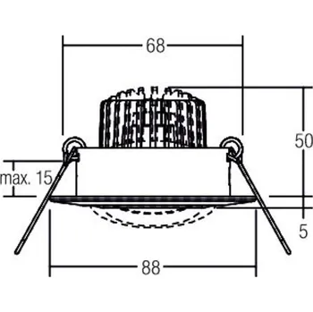 Lampička BRUMBERG Spot B13 dim2warm Připojovací krabice RC-dim, bílá 1 x 6 W LED - Doprava zdarma