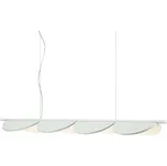 FLOS Almendra Linear LED závěsné 4 zdroje bílá - baldachýn - délka 79,9 cm, šířka 7 cm, výška 3,9 cm LED celkem 60 W - Doprava zdarma